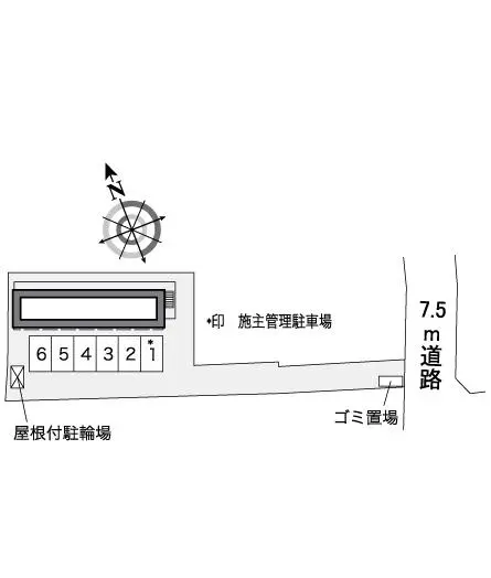 ★手数料０円★厚木市三田　月極駐車場（LP）